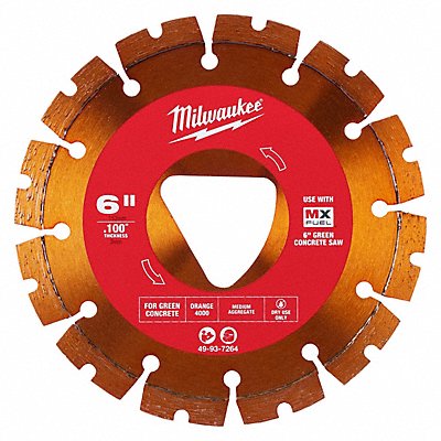 MILWAUKEE 49937264 6 x.100 10MM TRIANGLE U-NOTCH ORANGE
