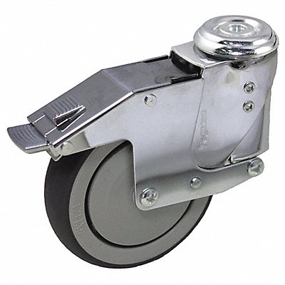 GRAINGER P16SRP060KHWB Shock-Absorbing Bolt-Hole Castor 6