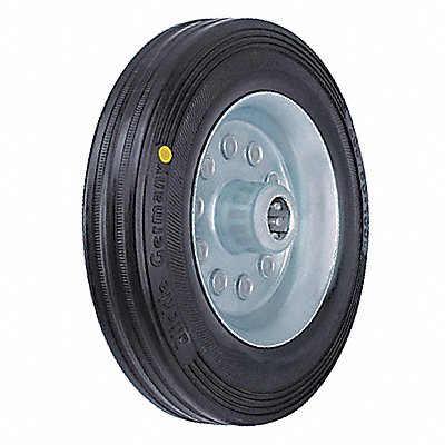 GRAINGER VE10012REL Flat Free Solid Rubber Wheel 3-7/8