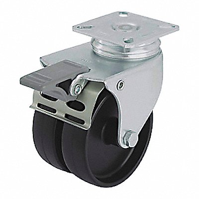 GRAINGER LDAPOA75GFI Standard Plate Castor Swivel 220 lb.
