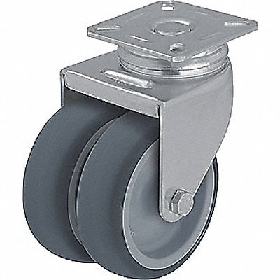 GRAINGER LDATPA50G Standard Plate Castor Swivel 175 lb.
