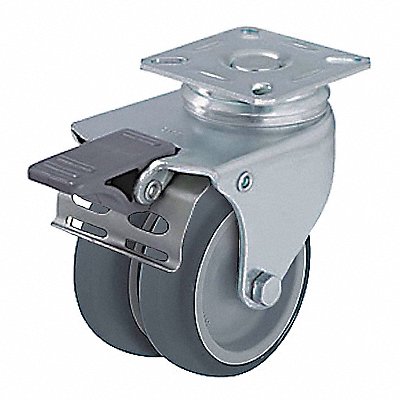 GRAINGER LDATPA75GFI Standard Plate Castor Swivel 220 lb.