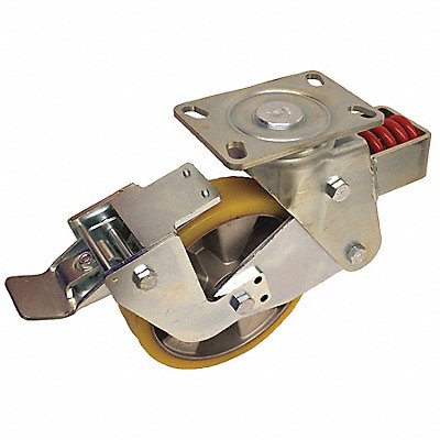 GRAINGER LHFALTH200K16RA Shock-Absorbing Plate Castor Swivel