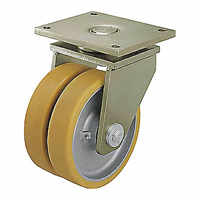 GRAINGER LSDGTH150K35 Standard Plate Castor Swivel 2975 lb.