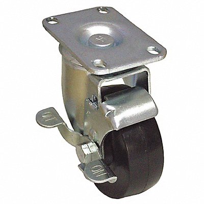 GRAINGER P12SR040D12WB Standard Plate Castor Swivel 150 lb.