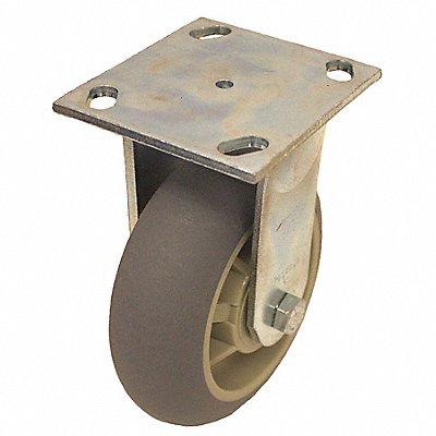 GRAINGER P21RRCP060KP14 Standard Plate Castor Rigid 500 lb.