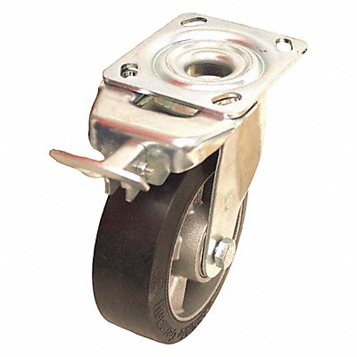 GRAINGER USLEALEV150K14RI0414 Standard Plate Castor Swivel 880 lb.
