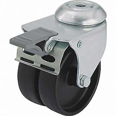 GRAINGER LMDAPOA50GFI Low-Profile Easy-Turn Bolt-Hole Castor