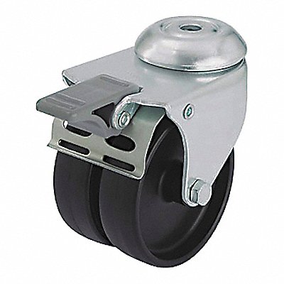 GRAINGER LMDAPOA75GFI Low-Profile Easy-Turn Bolt-Hole Castor