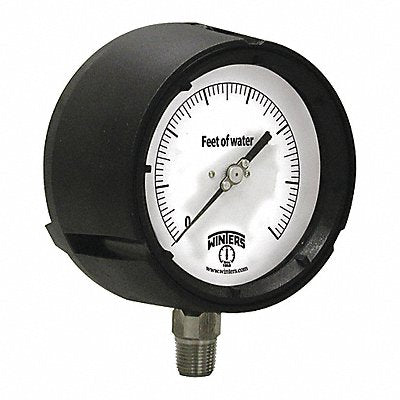 WINTERS PAL6012ALThermostat K4569 Pressure Gauge 4-1/2 Dial Size Black