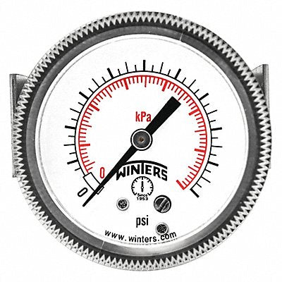 WINTERS P9U901453UC K4520 Pressure Gauge 2-1/2 Dial Size Black