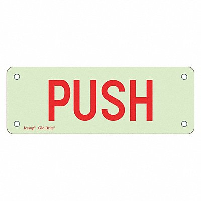 JESSUP MANUFACTURING GRAN14197 Safety Sign 2 1/2 in x 7 in Plastic