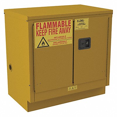 CONDOR 491M65 Flammable Cabinet Under Counter 22 gal.