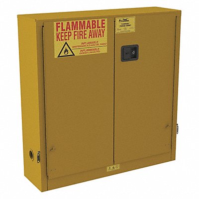 CONDOR 491M69 Aerosol Cabinet Wall Mount 24 gal 44 H