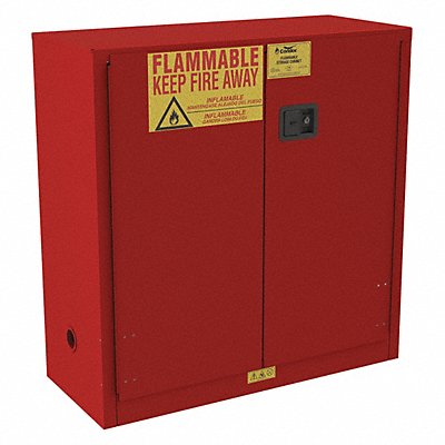 CONDOR 491M89 Flammable Cabinet Standard 30 gal 44 H