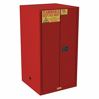 CONDOR 491M98 Flammable Cabinet Standard 60 gal 65 H
