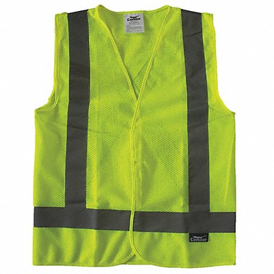 CONDOR 491R87 Safety Vest Yellow/Green S Hook & Loop