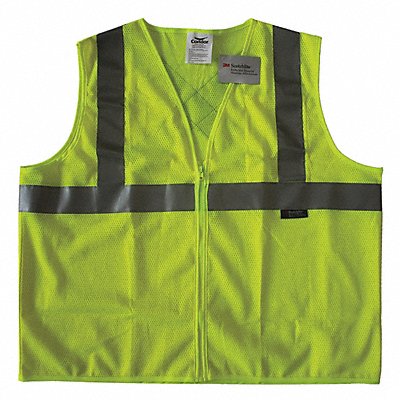 CONDOR 491T02 Safety Vest Yellow/Green M Zipper