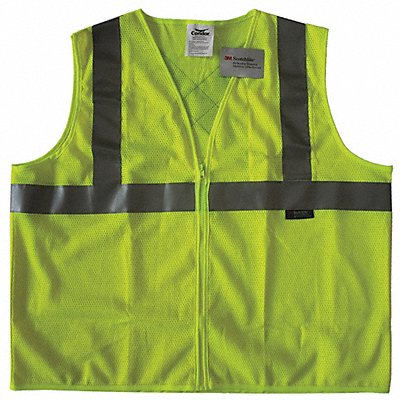 CONDOR 491T03 Safety Vest Yellow/Green XL Zipper