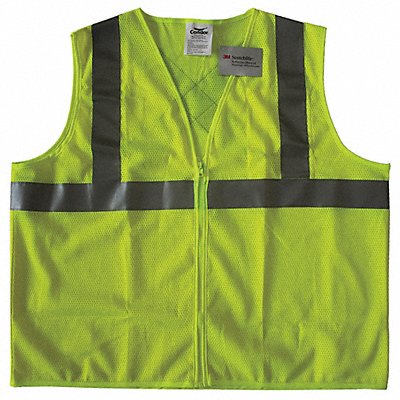 CONDOR 491T04 Safety Vest Yellow/Green 2XL Zipper
