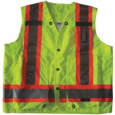 CONDOR 491T23 Safety Vest Yellow/Green L Snap