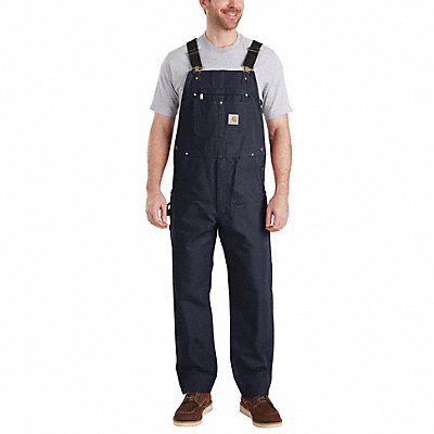 CARHARTT 10277641234x34 J7523 Bib Overalls 34 Waist Size 34 Inseam