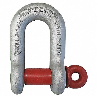 CROSBY 1019310 D-Shackle 17 000 lb Carbon Steel