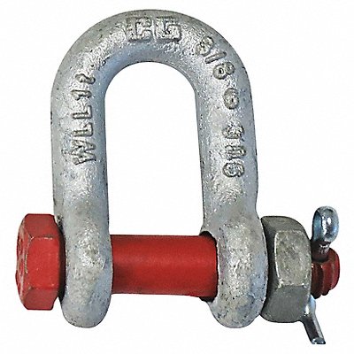CROSBY 1019770 D-Shackle 1 500 lb Load Cap Carbon Steel