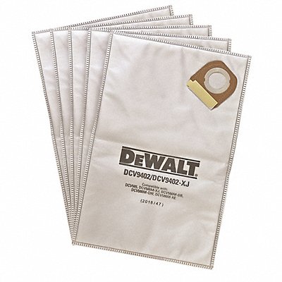 DEWALT DCV9402 Vacuum Bag Fleece 1-Ply Reusable