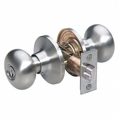 492V67 MASTER LOCK BC0115KA4S Knob Lockset Biscuit Style Satin Nickel