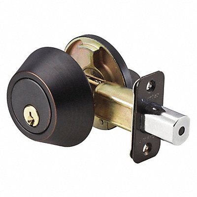 492V24 MASTER LOCK DS0612PKAS Deadbolt Aged Bronze Single Cylinder