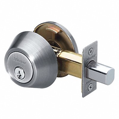 MASTER LOCK HOBRR00623 Deadbolt Satin Nickel Single Cylinder