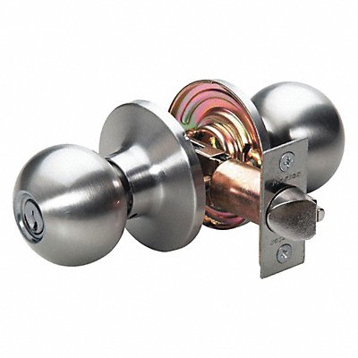 MASTER LOCK BA0215KA4 Knob Lockset Ball Style Satin Nickel