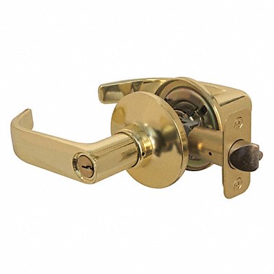 MASTER LOCK RL0103KA4S Lever Lockset Polished Brss Return Style