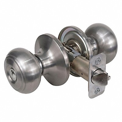 MASTER LOCK RU0315BOX Knob Lockset Rusk Style Satin Nickel