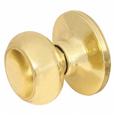 MASTER LOCK RU0503BOX Knob Lockset Rusk Style Polished Brass