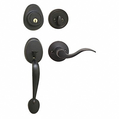 MASTER LOCK HDLWLLH0612PKA4S Lever Lockset Aged Bronze Wave Style