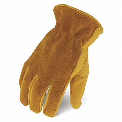 IRONCLAD IEXWHO04L Leather Palm Gloves Tan Size L PR