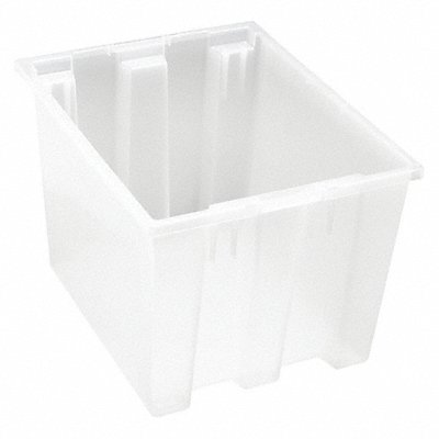 QUANTUM STORAGE SYSTEMS SNT195CL E1881 Stacking and Nesting Container Clear Solid PP