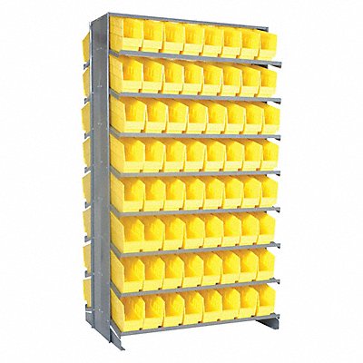 QUANTUM STORAGE SYSTEMS QPRD203YL K6930 Pick Rack 36inx64inx36in Yellow