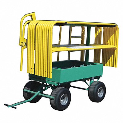GARLOCK SAFETY SYSTEMS 301516 Trailer Guardrail System Yellow
