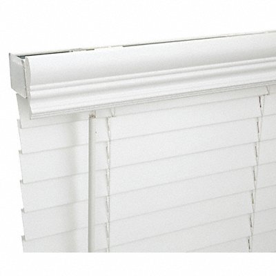 GRAINGER 493P44 Window Blinds Faux Wood White
