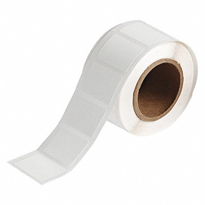 BRADY J202357425J Label Roll 1-1/2 W White Die Cut - Tag