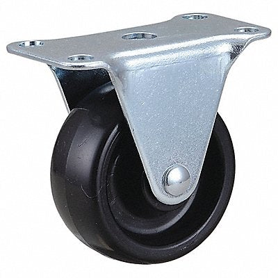 GRAINGER 493W78 Standard Plate Castor Rigid 100 lb.