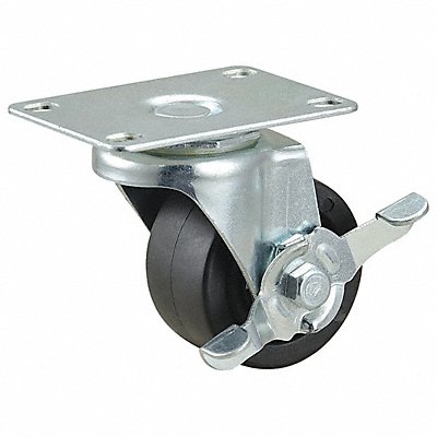 GRAINGER 493W79 Standard Plate Castor Swivel 175 lb.
