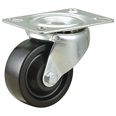 GRAINGER 493W80 Standard Plate Castor Swivel 225 lb.