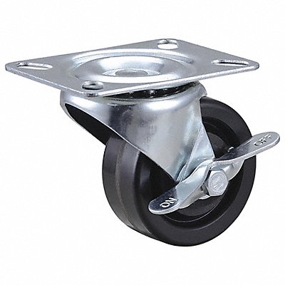 GRAINGER 493W81 Standard Plate Castor Swivel 225 lb.
