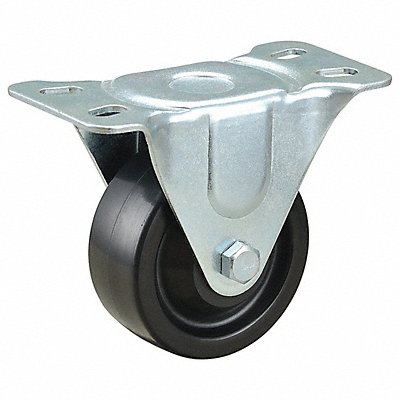 GRAINGER 493W82 Standard Plate Castor Rigid 225 lb.