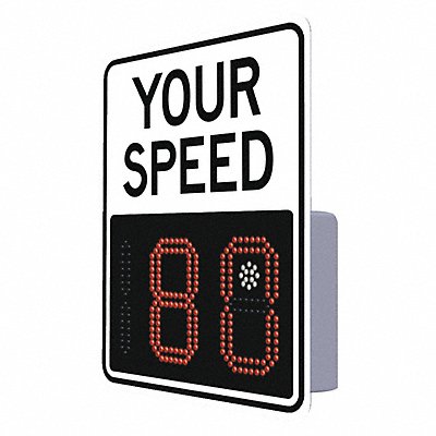 TAPCO 138892 Radar Speed Monitor Sign Aluminum 29x23