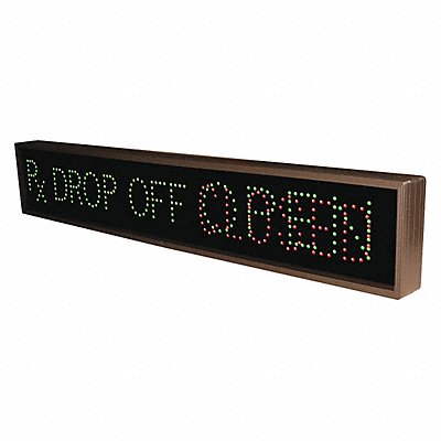 TAPCO 132490 Custom Backlit Sign 2-1/2 Lx42 Wx7 H
